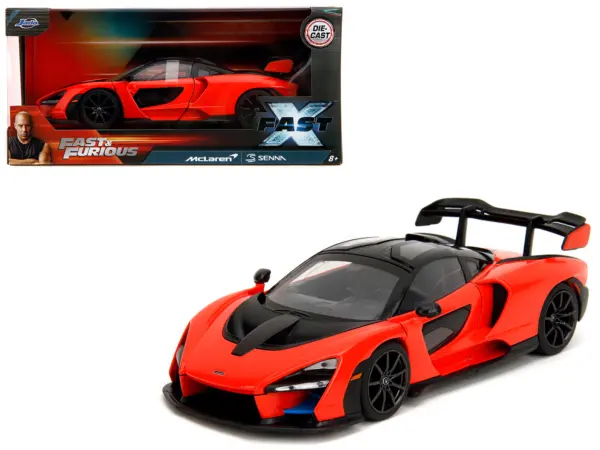 McLaren Senna Red and Black "Fast X" (2023) Movie "Fast & Furious" Series 1/24 Diecast Model Car by Jada #1