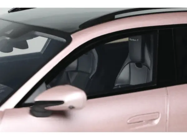 2022 Porsche Taycan Turbo S Cross Turismo Pink Metallic 1/18 Model Car by GT Spirit #2