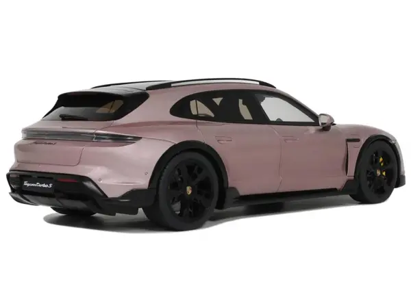 2022 Porsche Taycan Turbo S Cross Turismo Pink Metallic 1/18 Model Car by GT Spirit #5