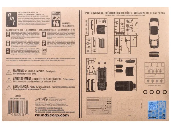 Skill 2 Model Kit 1991 Chevrolet Beretta GTZ 1/25 Scale Model by AMT #4