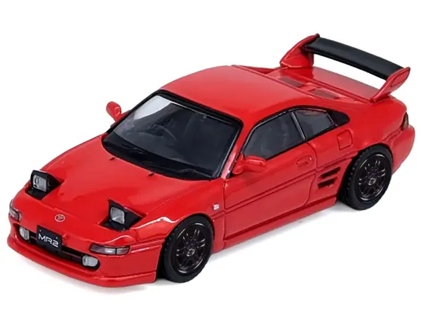 Toyota MR2 (SW20) RHD (Right Hand Drive) Red 1/64 Diecast Model Car by Inno Models #2