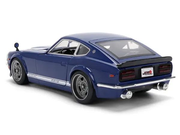 1972 Datsun 240Z Blue with White Stripes "JDM Tuners" Series 1/24 Diecast Model Car by Jada #5