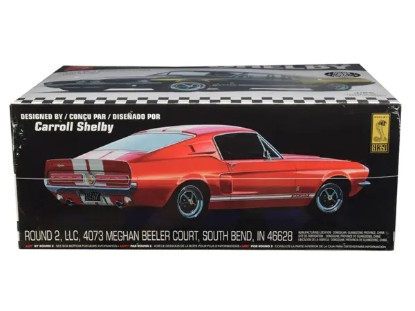 Skill 2 Model Kit 1967 Ford Mustang Shelby GT350 Black 1/25 Scale Model by AMT #2