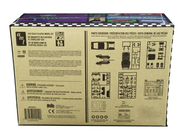 Skill 2 Model Kit 1967 Ford Mustang Shelby GT350 Black 1/25 Scale Model by AMT #4