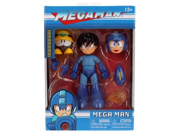 Mega Man 4.5" Moveable Figure (Deluxe Version) with Accessories and Alternate Head and Hands "Mega Man" (1987) Video Game Model by Jada #1