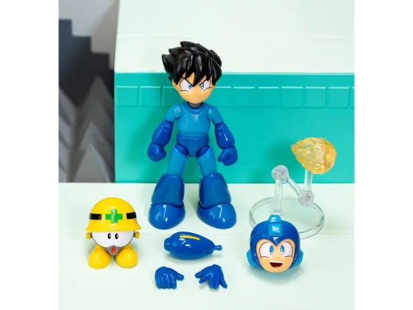 Mega Man 4.5" Moveable Figure (Deluxe Version) with Accessories and Alternate Head and Hands "Mega Man" (1987) Video Game Model by Jada #2