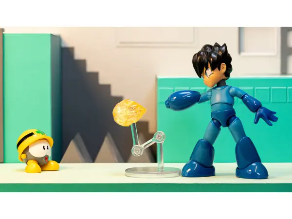 Mega Man 4.5" Moveable Figure (Deluxe Version) with Accessories and Alternate Head and Hands "Mega Man" (1987) Video Game Model by Jada #3