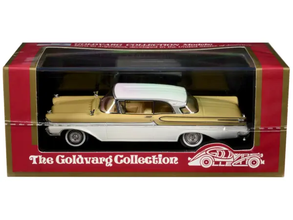 1958 Mercury Park Lane Mayfair Yellow and Marble White Limited Edition to 200 pieces Worldwide 1/43 Model Car by Goldvarg Collection #3