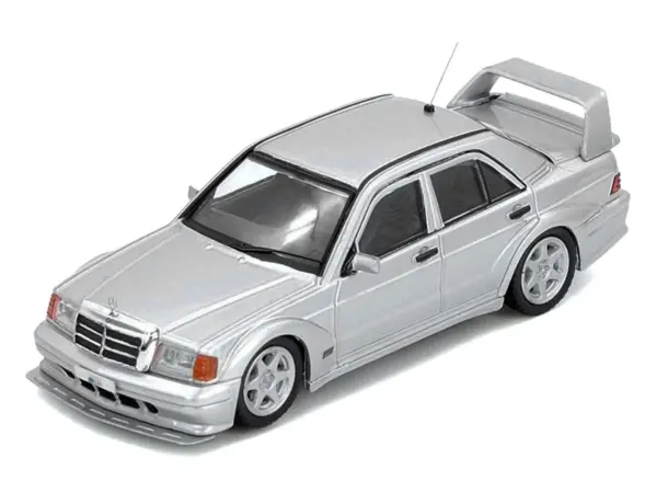 Mercedes-Benz 190E 2.5-16 Evolution II Silver Metallic 1/64 Diecast Model Car by Inno Models #2