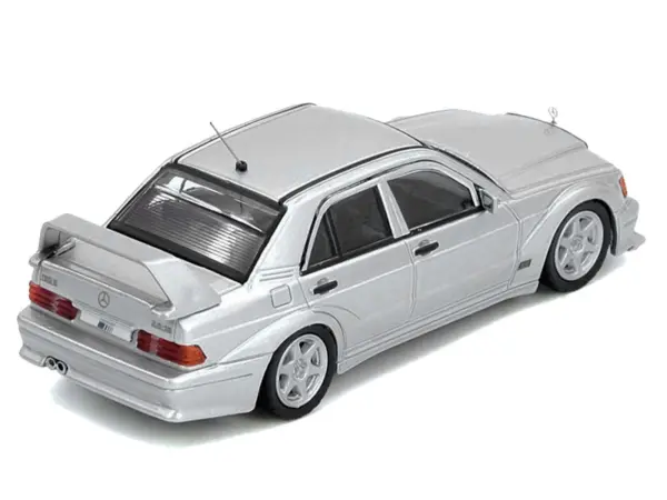 Mercedes-Benz 190E 2.5-16 Evolution II Silver Metallic 1/64 Diecast Model Car by Inno Models #3