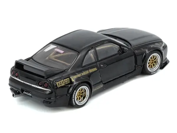 Nissan Skyline GT-R (BCNR33) RHD (Right Hand Drive) "Pandem - Rocket Bunny" Black 1/64 Diecast Model Car by Inno Models #3