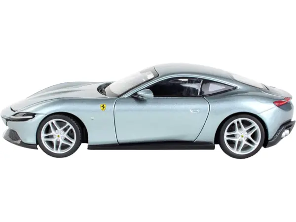 Ferrari Roma Gray Metallic "Race + Play" Series 1/24 Diecast Model Car by Bburago #3