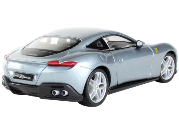 Ferrari Roma Gray Metallic "Race + Play" Series 1/24 Diecast Model Car by Bburago #4