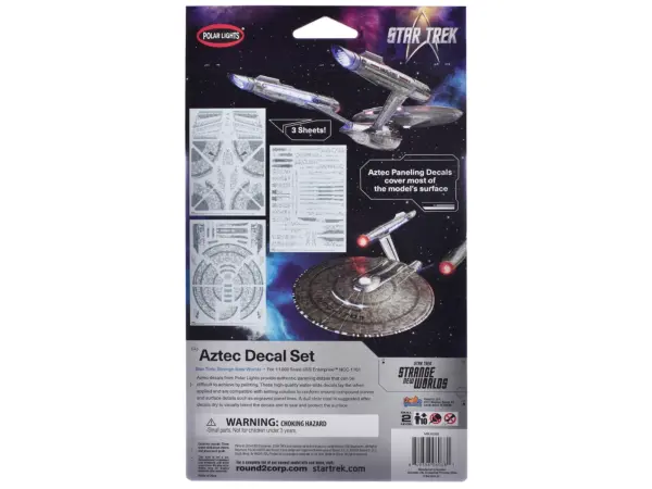 USS Enterprise NCC-1701 Aztec Decal Set "Star Trek: Strange New Worlds" (2022-Current) TV Series 1/1000 Scale by Polar Lights #2