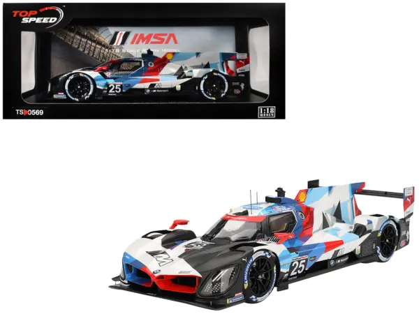 BMW M Hybrid V8 GTP #25 Connor De Phillippi - Maxime Martin - Rene Rast - Nick Yelloly "BMW M Team RLL" "24 Hours of Daytona" (2024) 1/18 Model Car by Top Speed #1