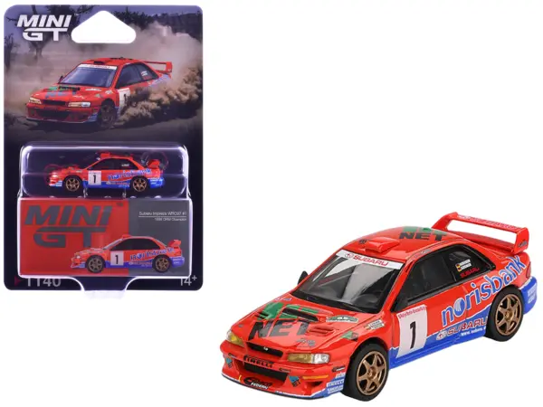 Subaru Impreza WRC97 #1 Armin Kremer - Fred Berssen Champion "Deutsche Rallye Meisterschaft (DRM)" (1999) Limited Edition 1/64 Diecast Model Car by Mini GT #1