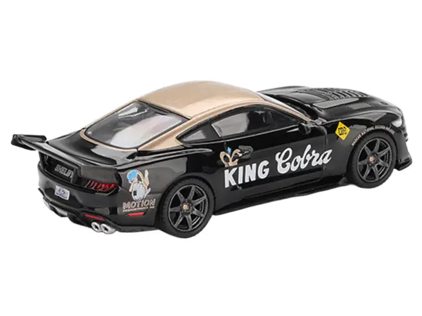 Shelby GT500 Dragon Snake Concept "King Cobra" Black with Gold Metallic Top Limited Edition 1/64 Diecast Model Car by Mini GT #3