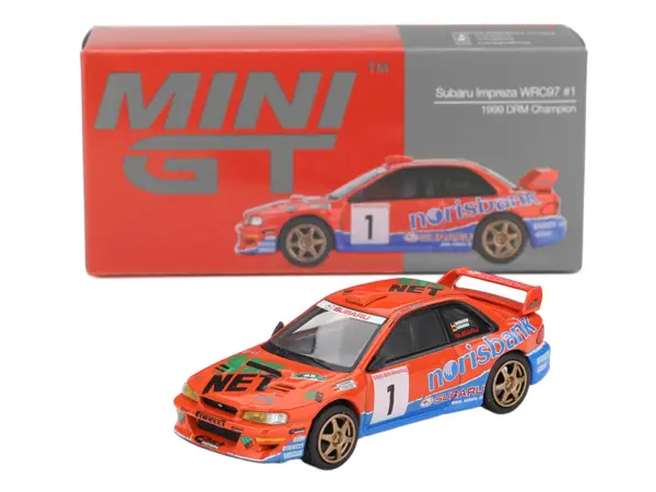 Subaru Impreza WRC97 #1 Armin Kremer - Fred Berssen Champion "Deutsche Rallye Meisterschaft (DRM)" (1999) Limited Edition 1/64 Diecast Model Car by Mini GT #4