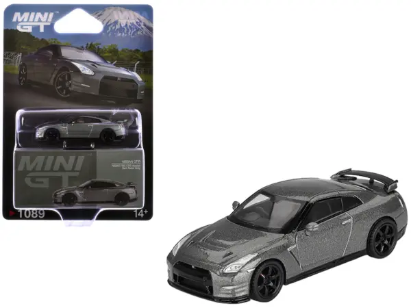 Nissan GT-R Nismo R35 CRS Version RHD (Right Hand Drive) Dark Metal Gray Metallic Limited Edition 1/64 Diecast Model Car by Mini GT #1