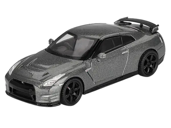 Nissan GT-R Nismo R35 CRS Version RHD (Right Hand Drive) Dark Metal Gray Metallic Limited Edition 1/64 Diecast Model Car by Mini GT #2