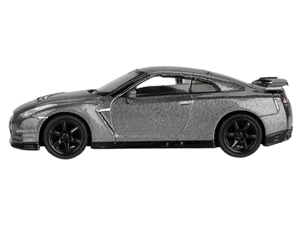 Nissan GT-R Nismo R35 CRS Version RHD (Right Hand Drive) Dark Metal Gray Metallic Limited Edition 1/64 Diecast Model Car by Mini GT #3