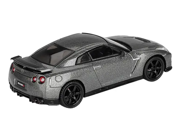 Nissan GT-R Nismo R35 CRS Version RHD (Right Hand Drive) Dark Metal Gray Metallic Limited Edition 1/64 Diecast Model Car by Mini GT #4