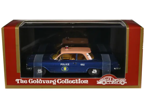 1961 Chevrolet Biscayne "Nassau County Police Department" Blue Metallic with Beige Top Limited Edition to 150 pieces Worldwide 1/43 Model Car by Goldvarg Collection #3