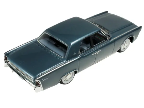 1962 Lincoln Continental Oxford Gray Metallic with Blue Interior Limited Edition to 200 pieces Worldwide 1/43 Model Car by Goldvarg Collection #5