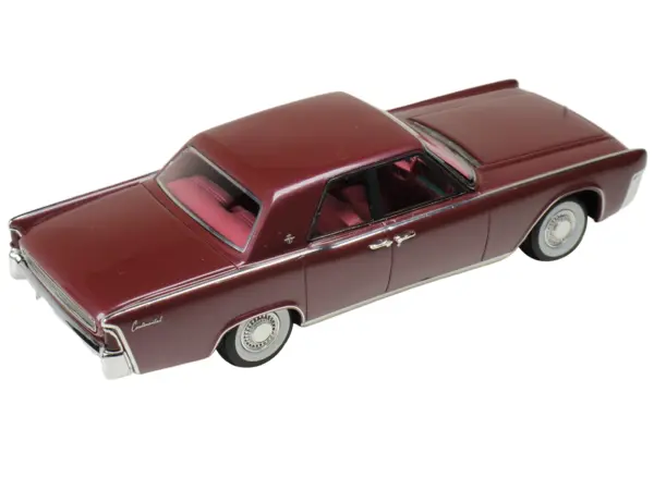 1962 Lincoln Continental Royal Red Metallic with Red Interior Limited Edition to 200 pieces Worldwide 1/43 Model Car by Goldvarg Collection #5