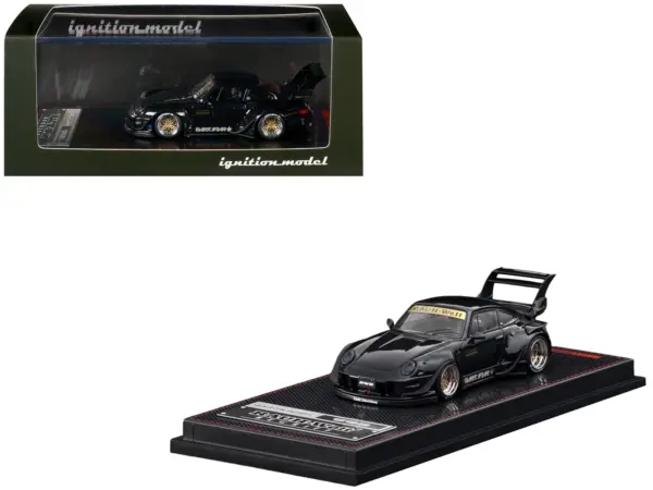 RWB 993 "Dark Star" Black 1/64 Diecast Model Car by Ignition Model #1