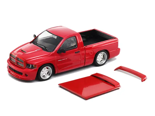 2003 Dodge Ram SRT-10 Pickup Truck Red 1/64 Diecast Model Car by Shoom64 Models #2