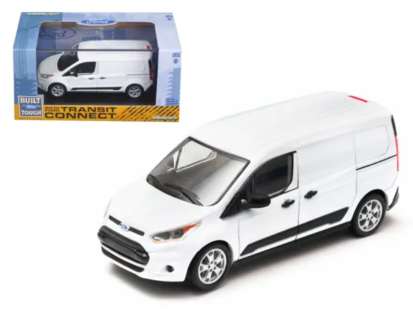 2014 Ford Transit Connect (V408) Van White 1/43 Diecast Model by Greenlight #1