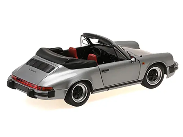 1983 Porsche 911 Carrera Cabriolet 3.2 Gray Metallic 1/18 Diecast Model Car by Minichamps #3