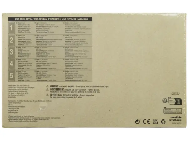 Level 4 Model Kit Messerschmitt Bf 109G-10 Fighter Aircraft "Germany's Famous World War II Fighter" 1/48 Scale Model by Revell #4