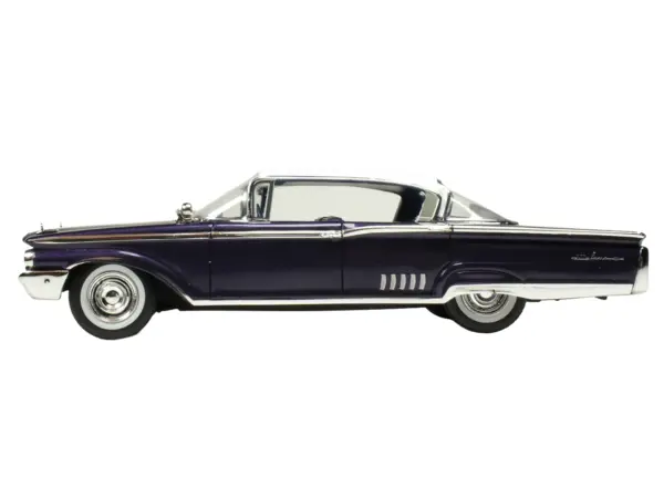 1960 Mercury Park Lane 4 Door Sedan Marine Blue Metallic with White Top and Blue Interior Limited Edition to 200 pieces Worldwide 1/43 Model Car by Goldvarg Collection #3