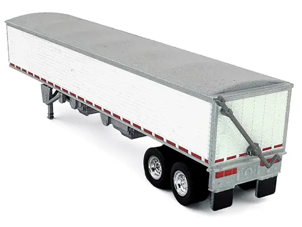 Covered Grain Trailer White with Silver Tarp 1/87 (HO) Plastic Model Car by HO Logistics #3