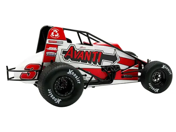 USAC Sprint Car #3P Kyle Cummins "Avanti" Champion "USAC Sprint Car National Championship" (2025) 1/18 Diecast Model Car by ACME #4