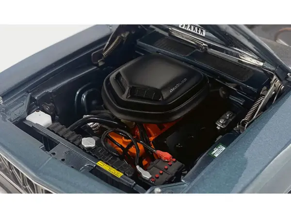 1971 Plymouth HEMI Cuda Convertible Winchester Gray with Black Soft Top Limited Edition to 354 pieces Worldwide 1/18 Diecast Model Car by ACME #2