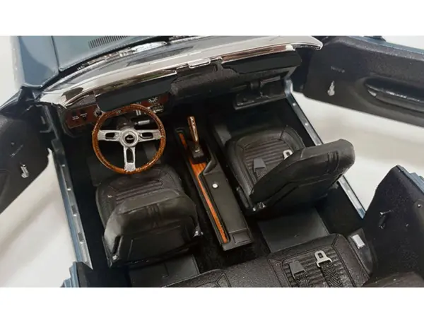 1971 Plymouth HEMI Cuda Convertible Winchester Gray with Black Soft Top Limited Edition to 354 pieces Worldwide 1/18 Diecast Model Car by ACME #3