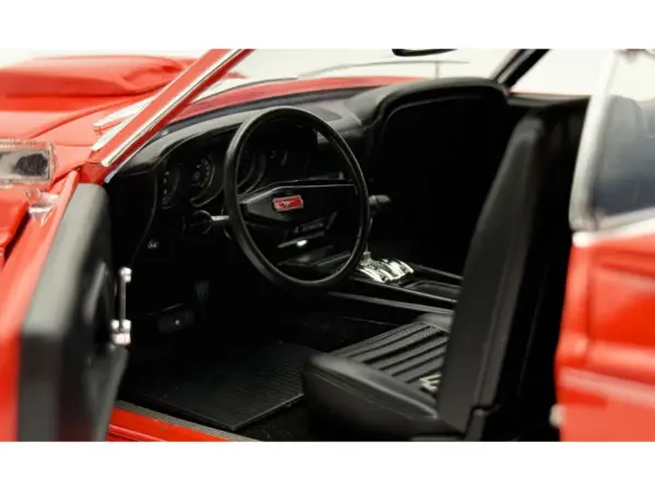 1969 Ford Mustang Limited Edition 600 Flower Power Red Limited Edition to 300 pieces Worldwide 1/18 Diecast Model Car by ACME #3