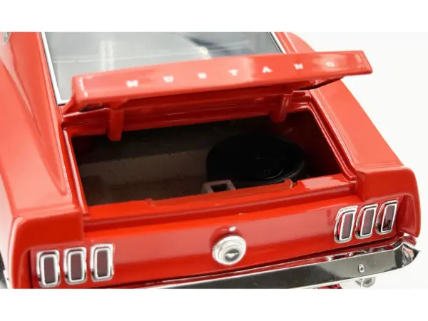 1969 Ford Mustang Limited Edition 600 Flower Power Red Limited Edition to 300 pieces Worldwide 1/18 Diecast Model Car by ACME #4