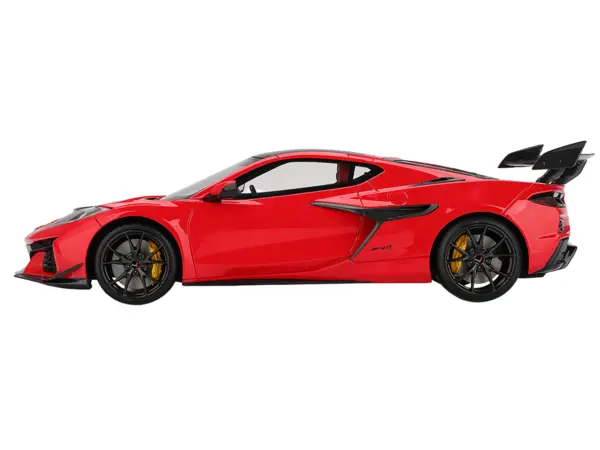 Chevrolet Corvette ZR1 Torch Red with Carbon Top 1/18 Model Car by Top Speed #3