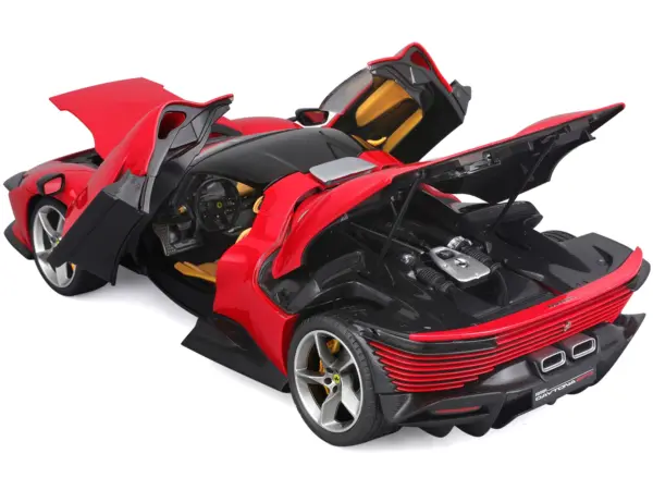 Ferrari Daytona SP3 Red with Black Top "Signature Series" 1/18 Diecast Model Car by Bburago #4