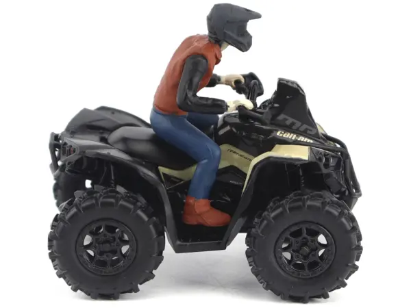 Can-Am Renegade X MR 1000R ATV Desert Tan with Driver Figure 1/32 Diecast Model by BRP Models #2