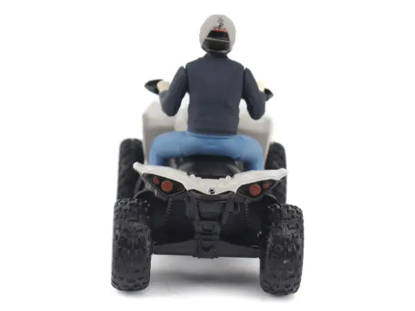 Can-Am Renegade X XC 1000R ATV Chalk Gray with Driver Figure 1/32 Diecast Model by BRP Models #5