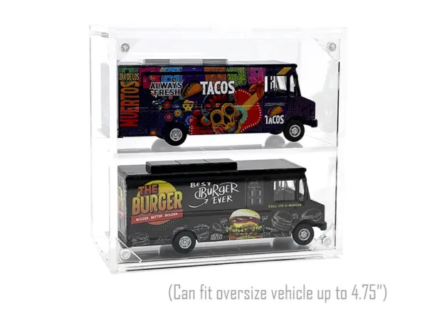 Showcase 2 Cars Desk Top Display Case with Cover "Mijo Exclusives" for 1/64 Scale Models #4