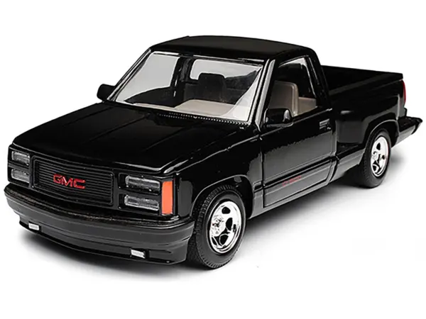 1992 GMC Sierra GT Black Pickup Truck 1/24 Diecast Model by Motormax #2