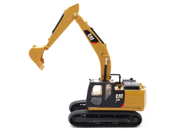 CAT Caterpillar 320F L Hydraulic Excavator Yellow and Black 1/64 Diecast Model by Diecast Masters #2