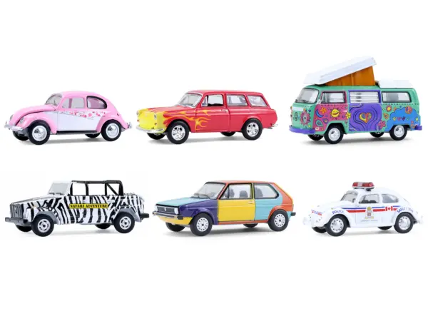 "Club Vee-Dub" Series 21 Set of 6 pieces 1/64 Diecast Model Cars by Greenlight #2
