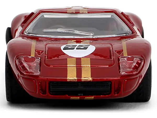 1965 Ford GT40 MK1 #25 Red Metallic with Gold Stripes "Collection" Series 1/64 Diecast Model Car by Majorette #4
